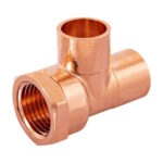 TEE COBRE ROSC INT LATERAL 19 MM